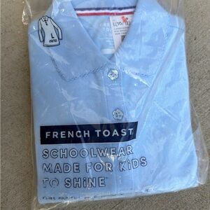 French Toast Light Blue Kids Polo